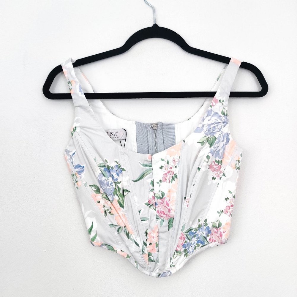 House of CB Dahlia Floral Cropped Bustier XS - Picture 4 of 9
